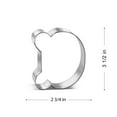 thumbnail image 5 of Frog Face Cookie Cutter 3.5 in B1123 - Foose Cookie Cutters - USA Tin Plated Steel, 5 of 9