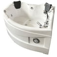 thumbnail image 2 of Whirlpool Corner Bathtub 59.05″ x 59.05″ with Heater – Ginevra, 2 of 6