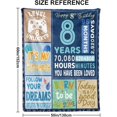 thumbnail image 2 of LHSHID 13th Birthday Gifts for Boys Blue Happy 13th Birthday Blanket 13 Year Old Boy Girls Gift Ideas 13th Birthday Decorations Gift Throw Blanket for Teen Son Grandson Nephew 60x80in, 2 of 6
