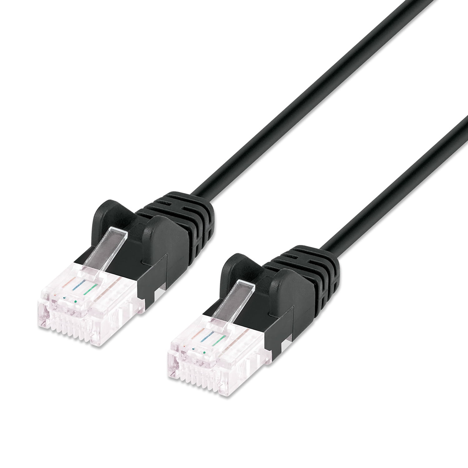 Intellinet Network Solutions CAT-6 U/UTP Slim Network Patch Cable, 1 Ft., Black, 742443