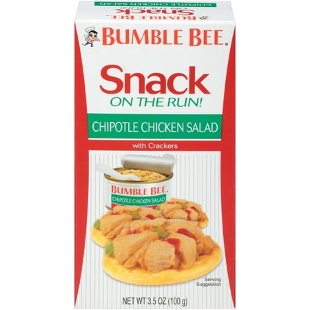 Bumble Bee Snack On The Run! Chipotle Chicken Salad with Crackers, 3.5 oz Snack Kit, Good Source of