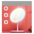 thumbnail image 1 of Miroir de Maquillage à DEL avec Lampe avec Rangement, Miroir Cosmétique de Bureau Rotatif, Lumière, Gradation Réglable, Miroir de Meuble-Lavabo USB, Utilisation Grand, 1 of 7