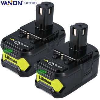 2 Pack 6.5Ah Lithium-ion Replacement Batteries Compatible With Ryobi 18V Battery