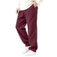 thumbnail image 2 of JTSRKL Corduroy Textured Pants for Men Wide Leg Baggy Elastic Waist Pockets Lightweight Bottoms Casual Bottoms Relaxed Fit Trousers, 2 of 6