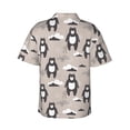 thumbnail image 3 of Daiia Cartoon Bear Brown Hawaiian Shirt for Men Gentle Cotton Regular Short Sleeve Casual-Medium, 3 of 9