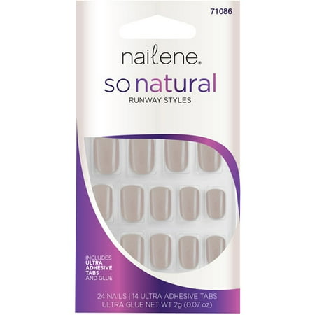 Nailene So Natural Runway Styles Press On Nails Taupe High Gloss Nailene So Natural Runway Styles Press On Nails Taupe High Gloss 39 Pc