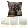 thumbnail image 4 of JRXY Decorative Throw Pillow Cover, Lavender Garden Outdoor Patio Pillow Cushion Cases for Couch, Porch, Sofa White, 4 of 5