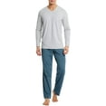 thumbnail image 1 of Ensemble de Pyjama pour Homme en Coton, Haut à Manches Raglan Longues et Bas, 1 of 5
