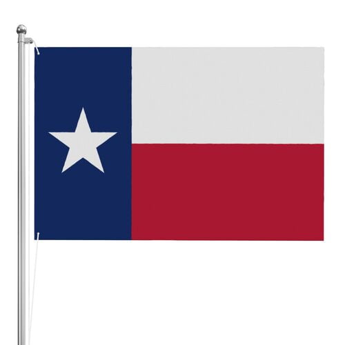 Texas Flag 3x2 Ft Outdoor Double Sided Texas State Flags Party Supplies Banner Polyester Fabric with 2 Brass Grommets for Outside Indoor Decor