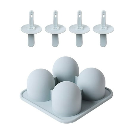 

Giyblacko Baking Supplies Silicone Cake Moulds Popsicle Molds 4 Reusable Ice Molds for Kids Babies with Reusable Sticks