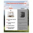 thumbnail image 5 of Pop Up Sports Tent 72x72”, Clear Bubble Tent for 2-4 Person, Waterproof Outdoor Pod with Floor Mat & Cover, Garden Igloo Dome Tent for Camping Fishing, 5 of 9