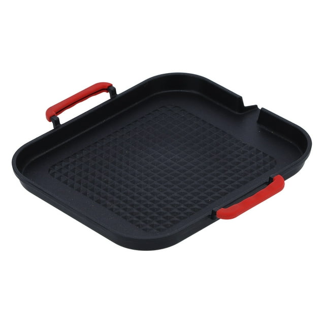 Plaque de Barbecue Antiadhésive Portable Poêle de Gril BBQ pour Cuisson à la Maison et à l'Extérieur