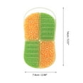 thumbnail image 4 of Unique Bargains Hangable Double-sided Bath Brush Shower Brush 1 Pc Yellow Green, 4 of 6