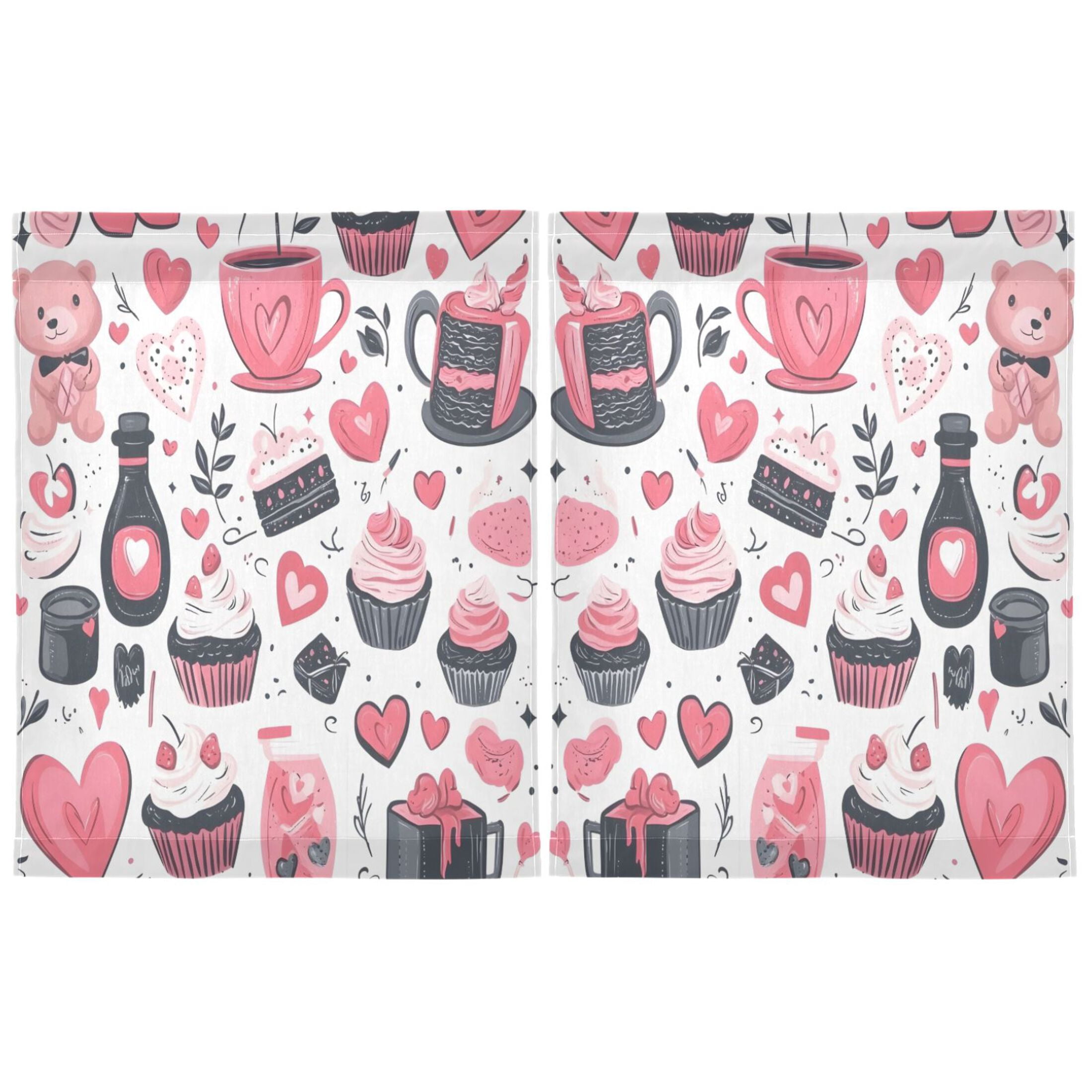 Linen Kitchen Curtains Pink Style Pink Tier Curtains Tier Kitchen Living Room Bedroom Balcony 2 Panels 27x36 Inch