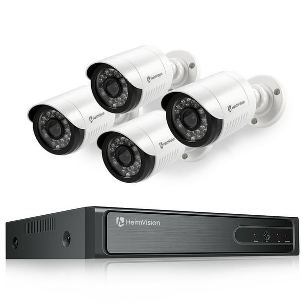 HeimVision V100 1080P Security Camera System, 8CH 5MPLite DVR 4Pcs