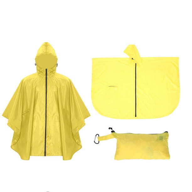 Impermeable ligero y reutilizable para senderismo con capucha para actividades al aire libre, capa de PU para hombre.