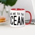 thumbnail image 3 of CafePress - Take Me To The Ocean - 11 oz Ceramic Mug - Novelty Coffee Tea Cup, 3 of 4