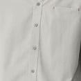 thumbnail image 4 of Blusa y camisa de manga larga con cuello vuelto para hombre, informal, de color liso, con botones, de manga larga y cuello vuelto, de poliéster., 4 of 6