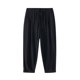 thumbnail image 2 of Pantalones largos para hombre, informales, holgados, ventilados, con bolsillos y cordón, rectos, de poliéster., 2 of 5