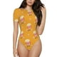 thumbnail image 1 of Balery Cute Popcorn Body de cuello redondo de manga corta para mujer Tops de manga corta Tops básicos-Small, 1 of 7
