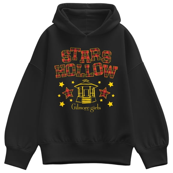 Gilmore Girls - Stars Hollow Plaid Oversized Fleece Hoodie Sweatshirt