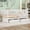 White, variant on Harper & Bright Designs Twin Size Daybed with Two Drawers, Solid Wood Low Platform Bed Frame with Fence Montessori Bed for Boys Girls, Split into Floor Bed & Daybed, White