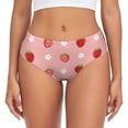 thumbnail image 1 of Balery Strawberries Ropa Interior de Algodón para Mujer con Dibujo – Braguitas Cómodas y Elásticas, Estilo Clásico-Medium, 1 of 6