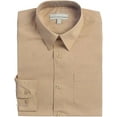 thumbnail image 3 of Boy's Regular Fit Long Sleeve Standard Cuff Pocket Uniform Casual Dress Shirt, 3 of 3