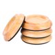 thumbnail image 2 of Taza para pie de piano, 4 piezas de madera de haya, accesorios redondos para piano, almohadillas para pie de piano, materiales ecológicos, 2 of 8
