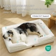 thumbnail image 2 of Cama ortopédica para perros Bedsure XL, impermeable, 107 cm, color marfil, 2 of 8