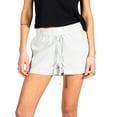 thumbnail image 2 of Musuos Women Casual Shorts, Summer Elastic Waist Striped Short Pants for Daily, 2 of 5