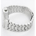 thumbnail image 4 of 42mm Montres Carlo Men's Fashion Metal Band Modern Dress Sports Watch Luxury (Silver/Black), 4 of 4