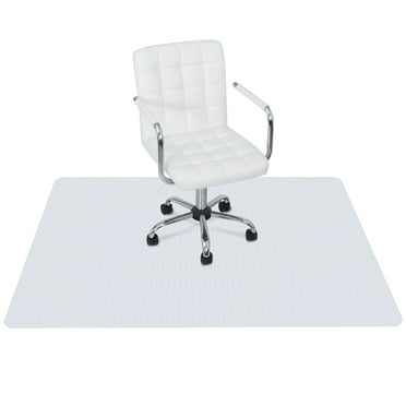 ZENY Office Chair Mat, Carpet Floor Use, 46" x 60" Office Home Floor Protector Mat White