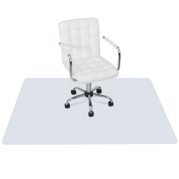 ZENY Office Chair Mat, Carpet Floor Use, 46" x 60" Office Home Floor Protector Mat White