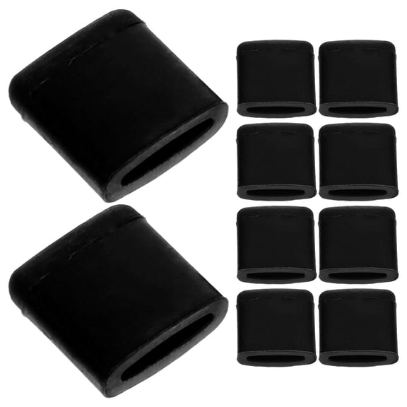 NIAIZEK 10-Pack Black Plastic Air Fryer Bumpers Protective Pads for Air Fryer Accessories, Easy to Install and Durable