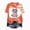Orange, variant on TOWED22 Womens Halloween Bow Graphic Oversized Shirts Spooky Season Tee Short Sleeve Bleached Tops(Yellow,L)