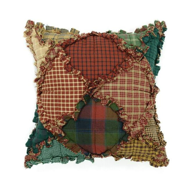 American Heritage Textiles 21701 15 x 15 in. Campfire Decorative Pillow, Multi Color