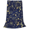 thumbnail image 2 of Sikiie Vintage Golden Butterfly Ultra-Soft Micro flannel Blanket Luxury All Seasons Warm Blanket for Bedding Sofa and Travel (4 sizes)-80"x60", 2 of 7