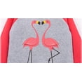 thumbnail image 2 of Girls Flamingo Sweatshirts Casual Pullover Crewneck Winter Long Sleeve Tops Shirts Clothes Size 8, 2 of 4