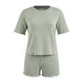 thumbnail image 1 of Set de Pijama Secret Treasures para Mujer, con Short y Playera Boxy Verde Talla ECH 2 Piezas, 1 of 4