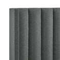 thumbnail image 6 of Montrell Upholstered Linen Full Size Wingback Platform Bed, Grey, 6 of 7