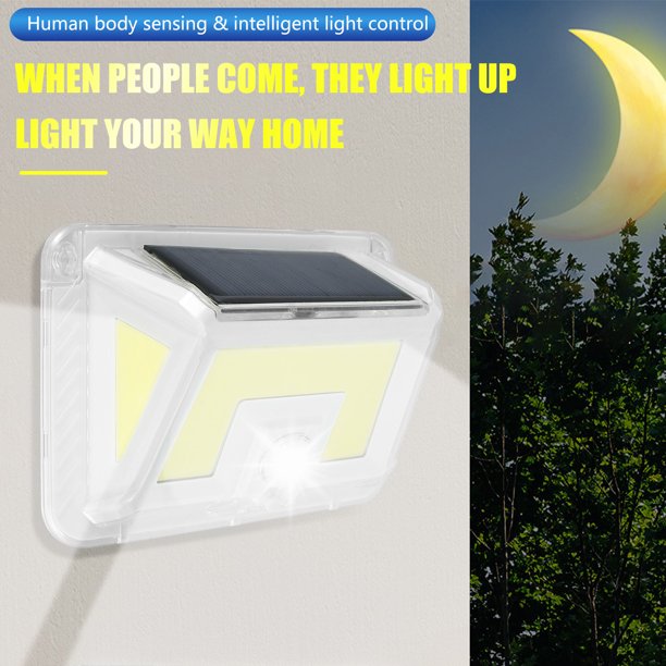 Luz Solar Para Exteriores 66 Led Sensor De Movimiento Luz De Cerca Encendido / Apagado Automático Luz De Pared Solar Ip65 Luz De Seguridad Impermeable Muyoka Hogar