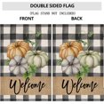 thumbnail image 3 of Thanksgiving Fall Flags for Outdoors 28 x 40 Double Sided,Buffalo Plaid with Welcome Pumpkins House Flags,Autumn Decorative Yard Flags,Seasonal Garden Flags for Farmhouse Porch Holiday Outside, 3 of 6