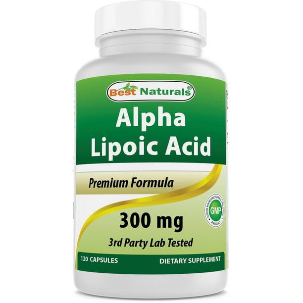 Best Naturals Alpha Lipoic Acid 300 mg 120 Capsules