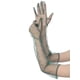 thumbnail image 5 of Guantes largos de ópera de tul INSPIRE CHIC para mujer, guantes de malla transparentes de dedo completo para la noche de boda, verde oscuro M, 5 of 6