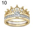 thumbnail image 3 of IKemiter 925 Sterling Silver 2 In 1 Round Cut Crown Sound Ring, 3 of 8