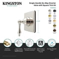 thumbnail image 4 of Kingston Brass KS4041AL Restoration Single-Handle Six-Way Diverter Valve with Square Trim Kit, Polished Chrome, 4 of 4