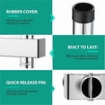 thumbnail image 5 of Fishing Rod Holder for Car 4 Link Tube for 2" Hitch Receiver Angle Adjustable Stainless Steel Fishing Pole Rack Rust Resistant Quick Release, Corrosion Resistant, 5 of 7