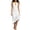 A White, variant on Lenago Summer Outfits for Women 2026 Women's Fashion Crewneck Loose Half Sleeve Solid Knee-Length Dress Black Xl