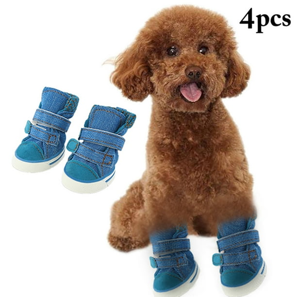 Bangcool Dog Shoes Nonslip Fashion 4PCS Puppy Booties Dog Footwears Pet  Boots for Dogs 